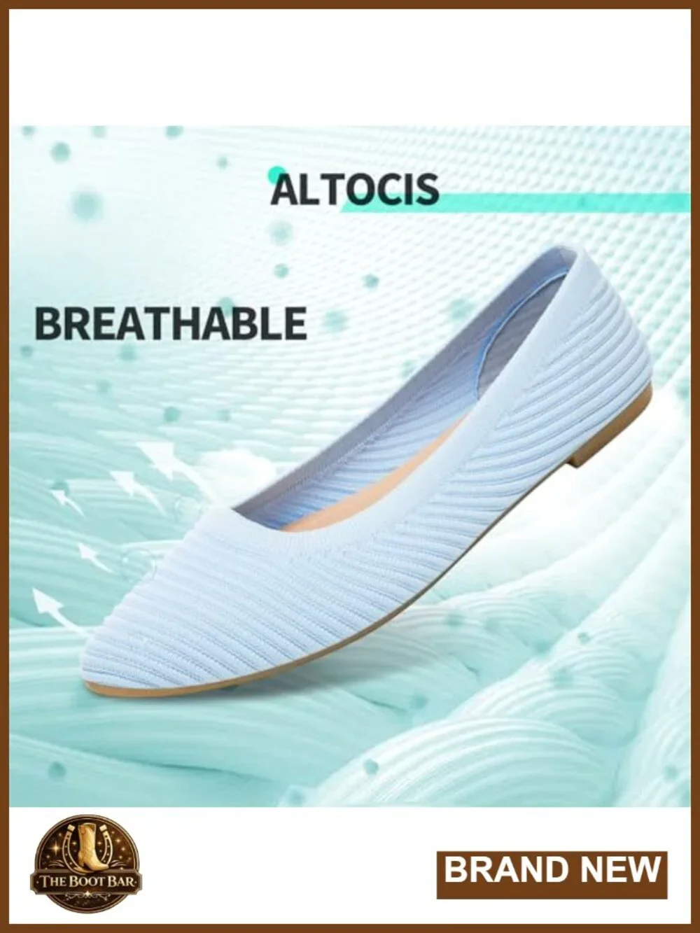 Breathable Knit Ballet Flats Pointed Toe Foldable Slip On Dressy Casual Walking